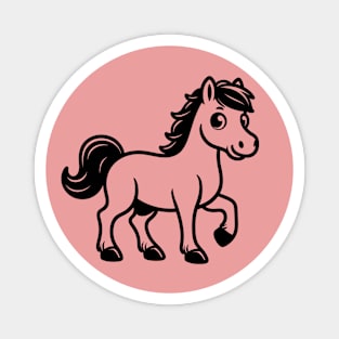 Cartoon Horse Magnet